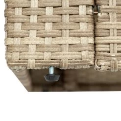 5pc Wicker Patio Seating Set With Cushions - Brown/Beige - GODEER -Outdoor Furniture Store GUEST f4d2323e a5c8 4d6b 8133 435e08d8723a
