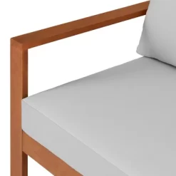 Grafton 4pc Eucalyptus Wood Outdoor Set With Bench, Chairs & Table - Alaterre Furniture -Outdoor Furniture Store GUEST f4ef181b b83e 44f7 8317 a945a0e6434f