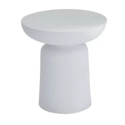 18"x17" Contemporary Garden Stool - White - Olivia & May