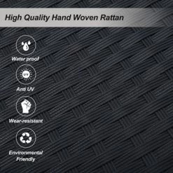 51.9" 2-Person Hanging Rattan Woven Swing Seat - ModernLuxe -Outdoor Furniture Store GUEST f72ac539 01a2 4914 b043 c4fa03547330