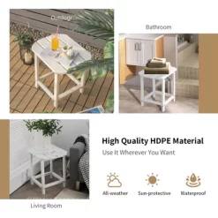 Costway 2PCS 18'' Patio Adirondack Side Table Weather Resistant Garden Yard White 11 Costway 2PCS 18'' Patio Adirondack Side Table Weather Resistant Garden Yard White -Outdoor Furniture Store GUEST f77333ae 07e8 44b2 a023 d5062d76eb20