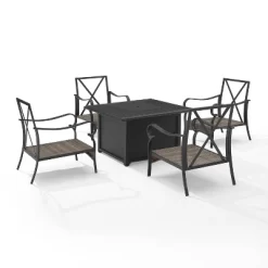 5pc Dahlia Outdoor Steel Fire Pit Set Taupe/Matte Black - Crosley 20 5pc Dahlia Outdoor Steel Fire Pit Set Taupe/Matte Black - Crosley -Outdoor Furniture Store GUEST f79818c9 c368 41d8 bde4 e86219a703e7