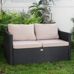 Barton 2 Person Madison Outdoor Patio Wicker Sofa Set Love Seat W/ Seat Cushion -Outdoor Furniture Store GUEST f7b31f65 97a5 4b62 a2ff a80e405db469