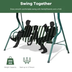 Tangkula 3-Seats Outdoor Glider Hammock With Adjustable Waterproof Canopy Aluminum Frame Patio Swing Chair -Outdoor Furniture Store GUEST f7b887f2 3799 4075 b5a9 d0b14872488b