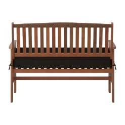 Miramar Hardwood Outdoor Bench - Cinnamon Brown/Black - CorLiving -Outdoor Furniture Store GUEST f80a568a 2dc8 46c5 bb79 46e4a676e7f4