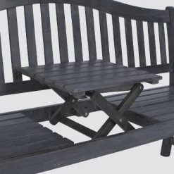 Cannes Wood 4-Seater Patio Bench With Pop-Up Table - Gray - Safavieh 9 Cannes Wood 4-Seater Patio Bench With Pop-Up Table - Gray - Safavieh -Outdoor Furniture Store GUEST f859844c 5284 4e0a 9739 0c866146d560