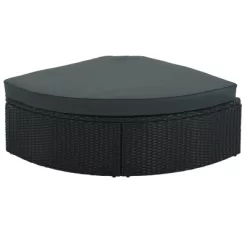 7pc Wicker Patio Seating Set With Cushions & Striped Pillows - Gray - GODEER -Outdoor Furniture Store GUEST f8f57f28 9c24 4c7b 8855 202cf413f0cf