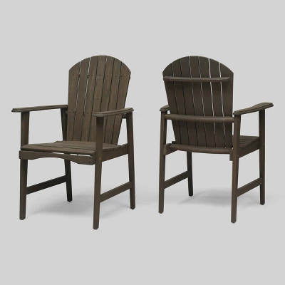2pk Malibu Acacia Wood Patio Adirondack Dining Chairs - Christopher Knight Home 9 2pk Malibu Acacia Wood Patio Adirondack Dining Chairs - Christopher Knight Home - Image 7