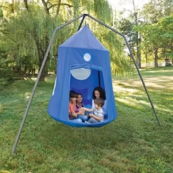 HearthSong Family HugglePod HangOut Stand For Hanging Chairs And Play Tents, Includes Hanging Hardware -Outdoor Furniture Store GUEST f935834b 61ab 4174 aef8 29ce0f4b3de9