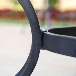 5pc Patio Dining Set With Steel Table With 1.57" Umbrella Hole & Padded Arm Chairs - Captiva Designs -Outdoor Furniture Store GUEST f9489ad7 ca82 46ad b549 6e4e88305e70