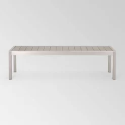Cape Coral Aluminum Modern Dining Bench - Christopher Knight Home -Outdoor Furniture Store GUEST fa1d2b4b 9172 4e94 923d 4ca7f60a658f
