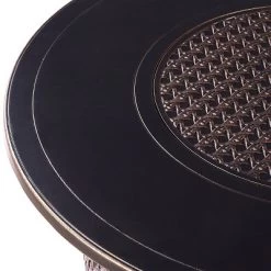 5pc Outdoor Fire Table Set With Weave 44" Round Fire Table, 4 Deep Seating Swivel Rocking Chairs & Table Fabric Covers - Oakland Living -Outdoor Furniture Store GUEST fa9e4a0f f3ed 43f0 8f79 6e02248125b7 2