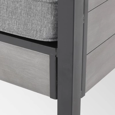 Jax 4pk Faux Wood Club Chair - Gray - Christopher Knight Home 6 Jax 4pk Faux Wood Club Chair - Gray - Christopher Knight Home - Image 4