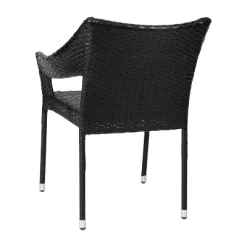Flash Furniture Ethan Commercial Grade Stacking Patio Chair, All Weather PE Rattan Wicker Patio Dining Chair -Outdoor Furniture Store GUEST fcbf4d49 4e09 425e 955a 141efc09aae0