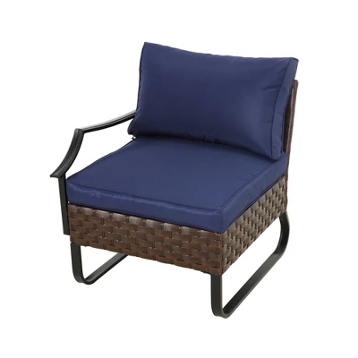 Right Arm Patio Chair - Navy - Patio Festival 3 Right Arm Patio Chair - Navy - Patio Festival