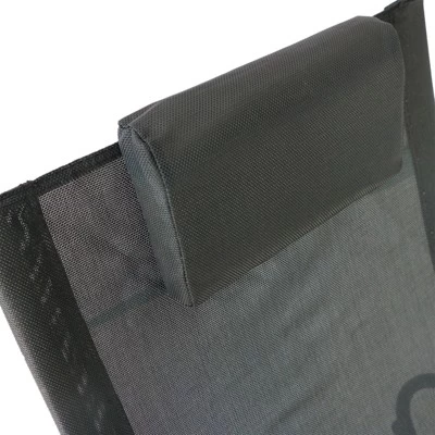 Outsunny Pool Lounger, Outdoor Rocking Lounge Chair For Sunbathing, Pool, Beach, Porch With Pillow & Cool Mesh, Sun Tanning Rocker, Black 7 Outsunny Pool Lounger, Outdoor Rocking Lounge Chair For Sunbathing, Pool, Beach, Porch With Pillow & Cool Mesh, Sun Tanning Rocker, Black - Image 5