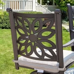 Captiva Designs 3pc Cast Aluminum Outdoor Patio Dining Set With Bar Stools Brown -Outdoor Furniture Store GUEST fecf120d 4d73 4a78 a666 5f1fa3f11029