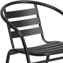 Emma And Oliver Metal Restaurant Dining Stack Chair With Aluminum Slats -Outdoor Furniture Store GUEST fef46f04 066f 44e8 954e 5f8bb693ab6e