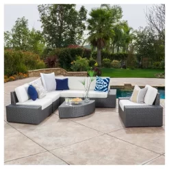 Santa Cruz 7pc Wicker Sofa Set With Cushions - Christopher Knight Home 11 Santa Cruz 7pc Wicker Sofa Set With Cushions - Christopher Knight Home -Outdoor Furniture Store GUEST ffa64118 038a 4fca 9819 e4d431c61c6b